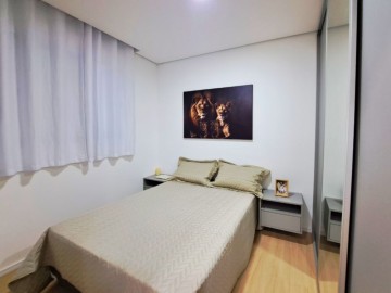 Decorado - Quarto do Casal Apto de 42 metros